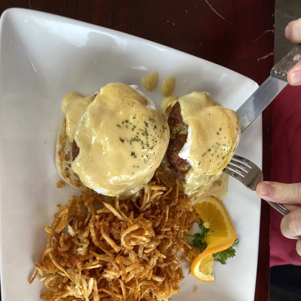 The Crab Eggs Benedict