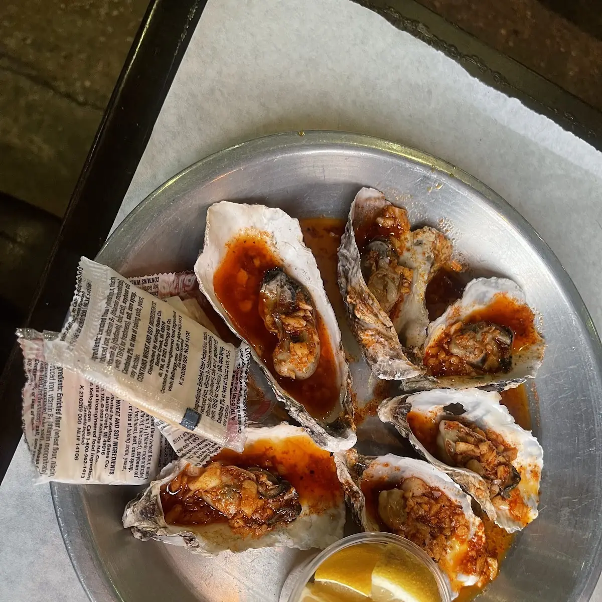 Steamed Oysters on the Half Shell