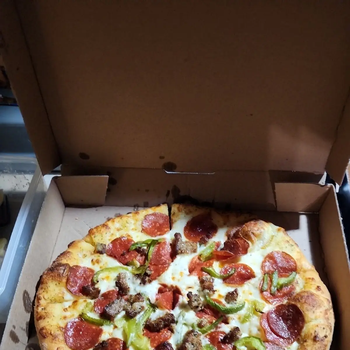Pepperoni Bell Pepper Sausage Pizza