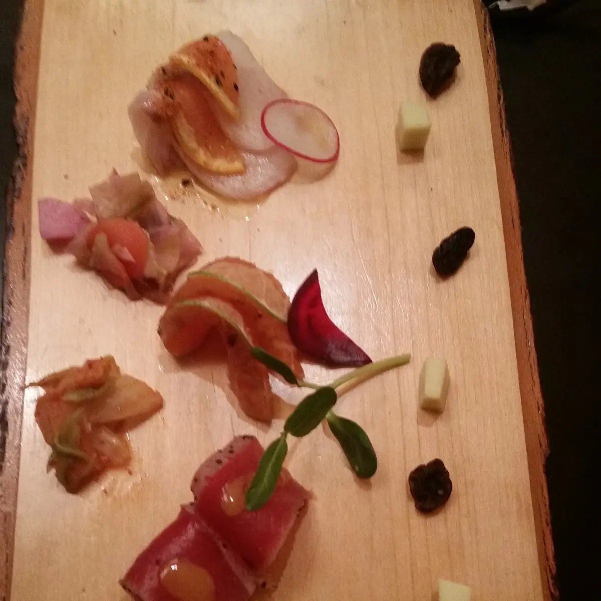 Ahi and Apple Sashimi