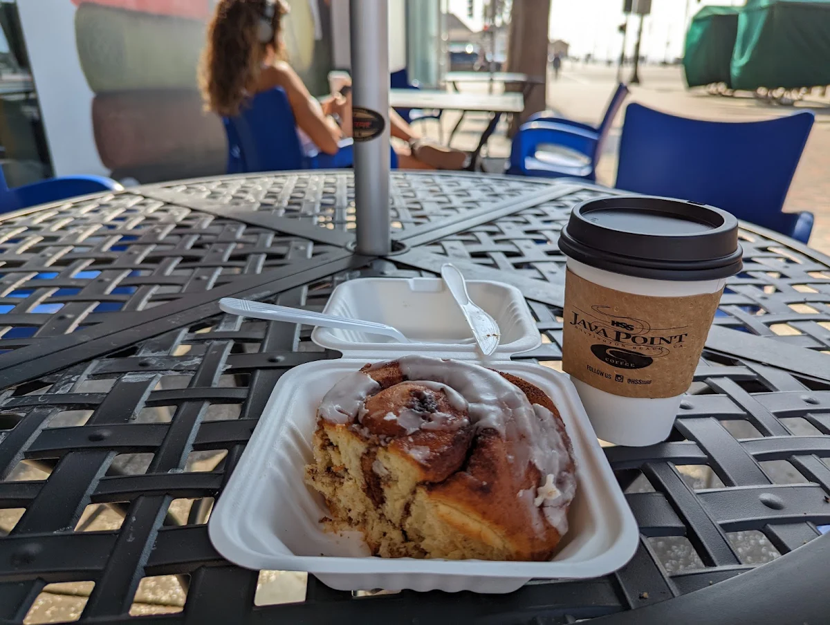 Coffee and Cinnamon Roll