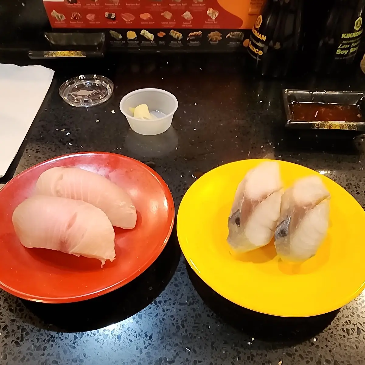 Yellow Tail and Saba Mackerel Sushi