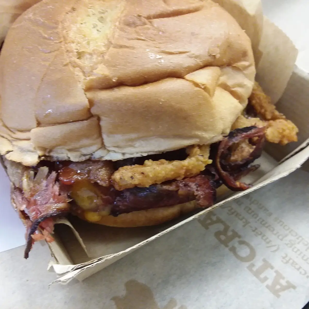 Bourbon BBQ Brisket Sandwich