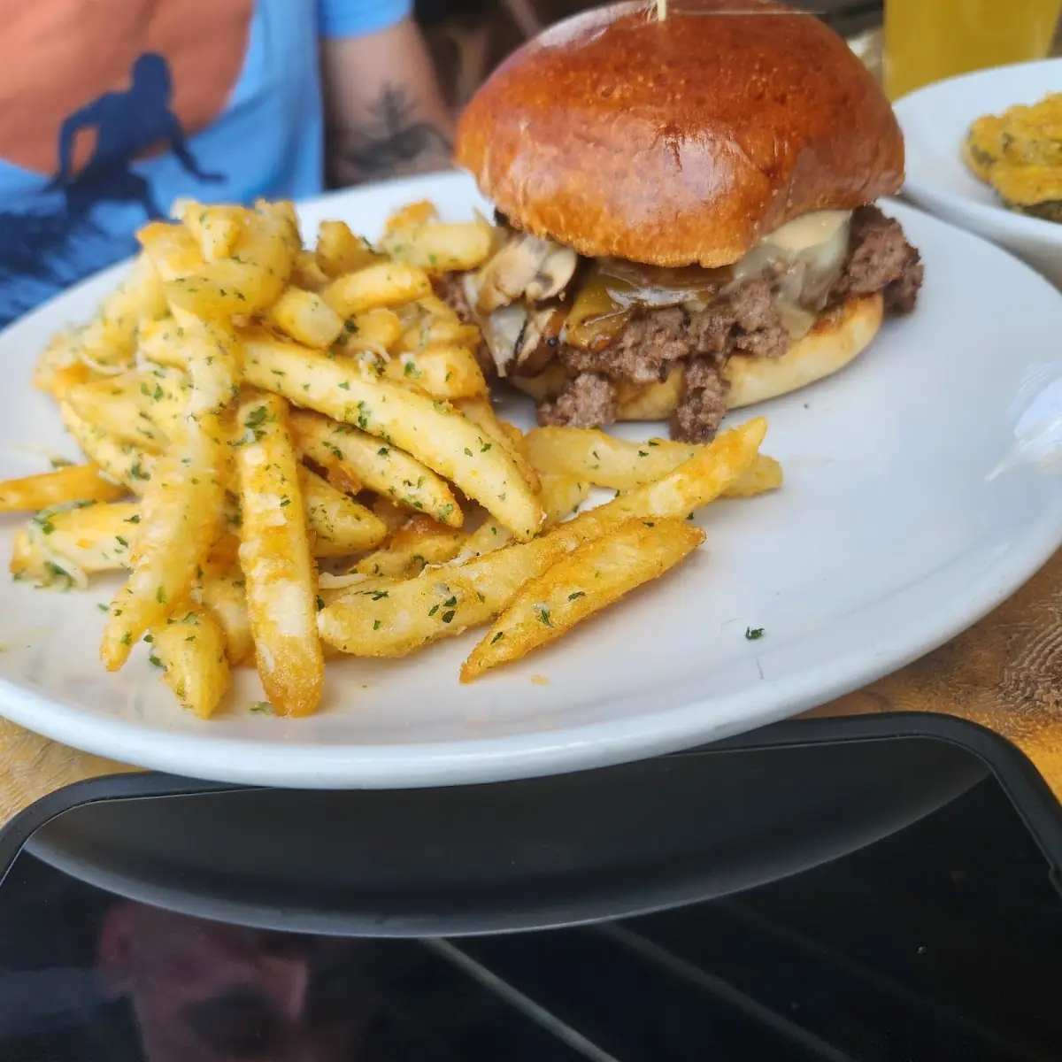 Swiss Mushroom Burger