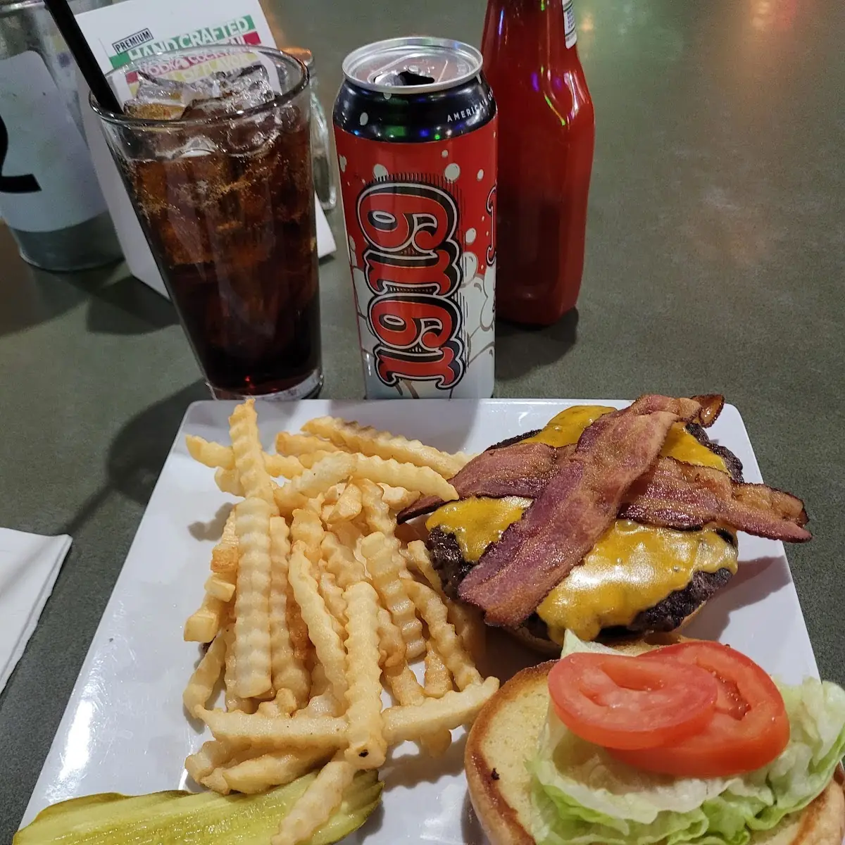 Bacon Cheeseburger with Fries