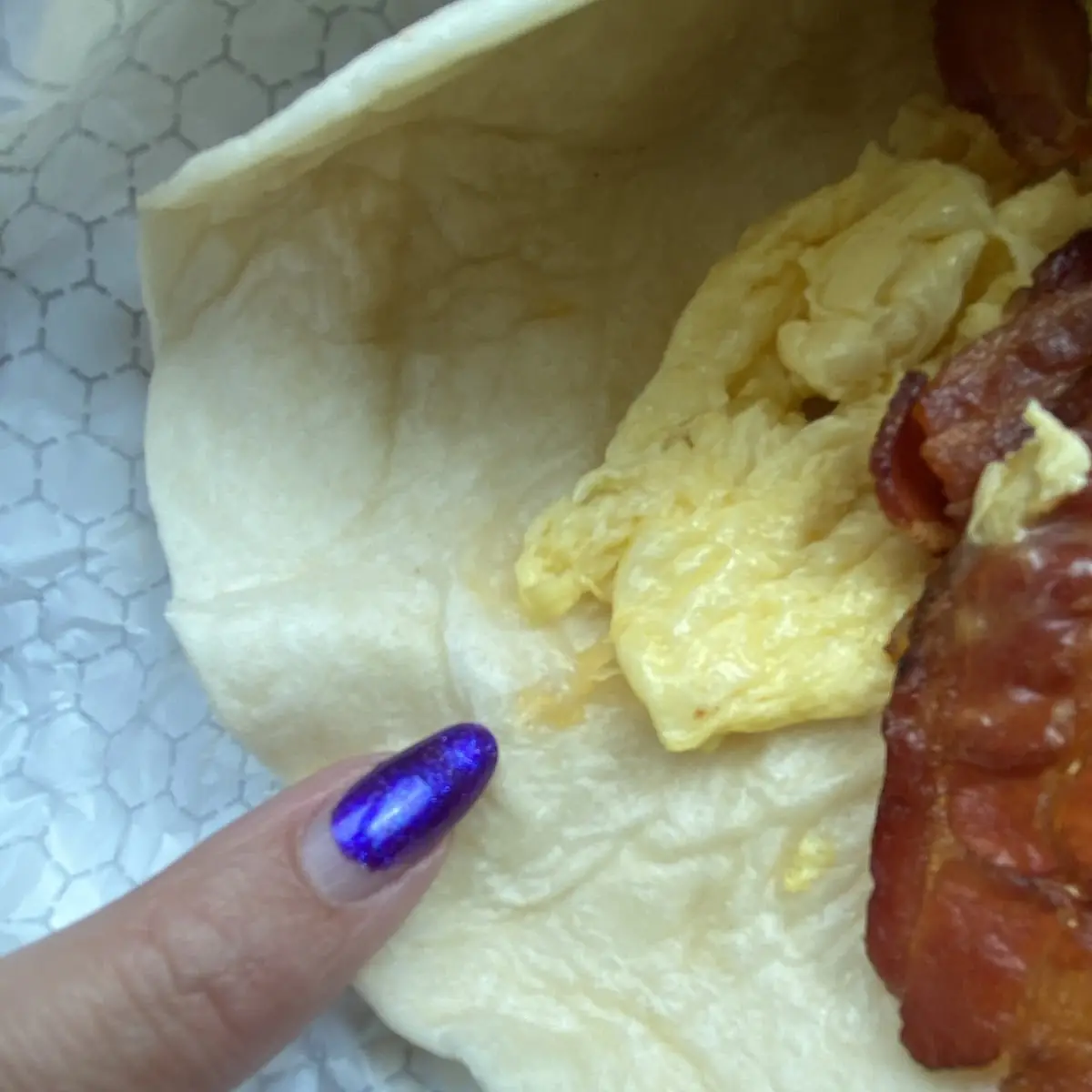 Bacon Egg and Cheese Burrito