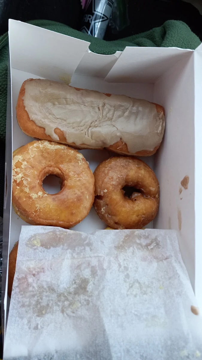 Glazed Maple and a Soft Cake Doughnut