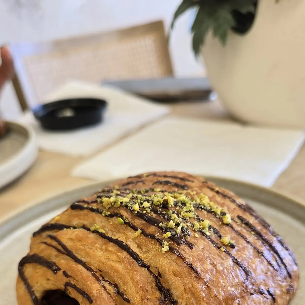 Chocolate Pistachio Croissant
