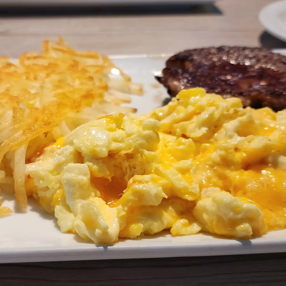 Eggs and Sausage Patty