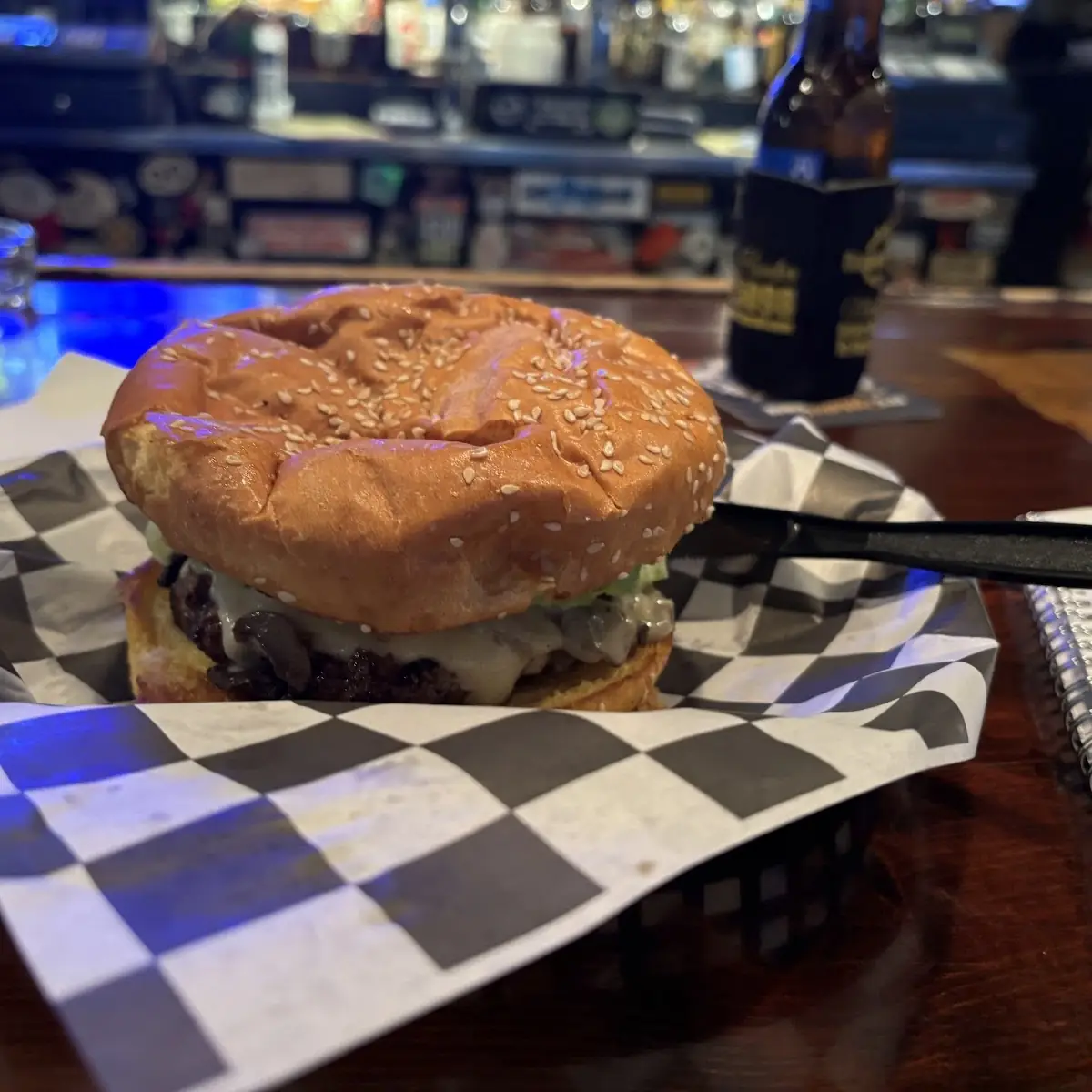 Mushroom Swiss Burger