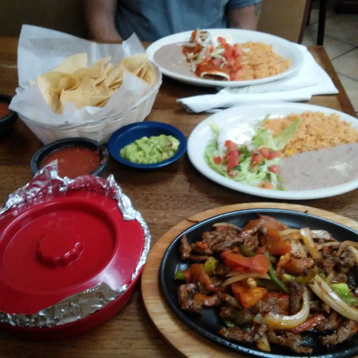 Sizzling Fajitas with Chips & Salsa