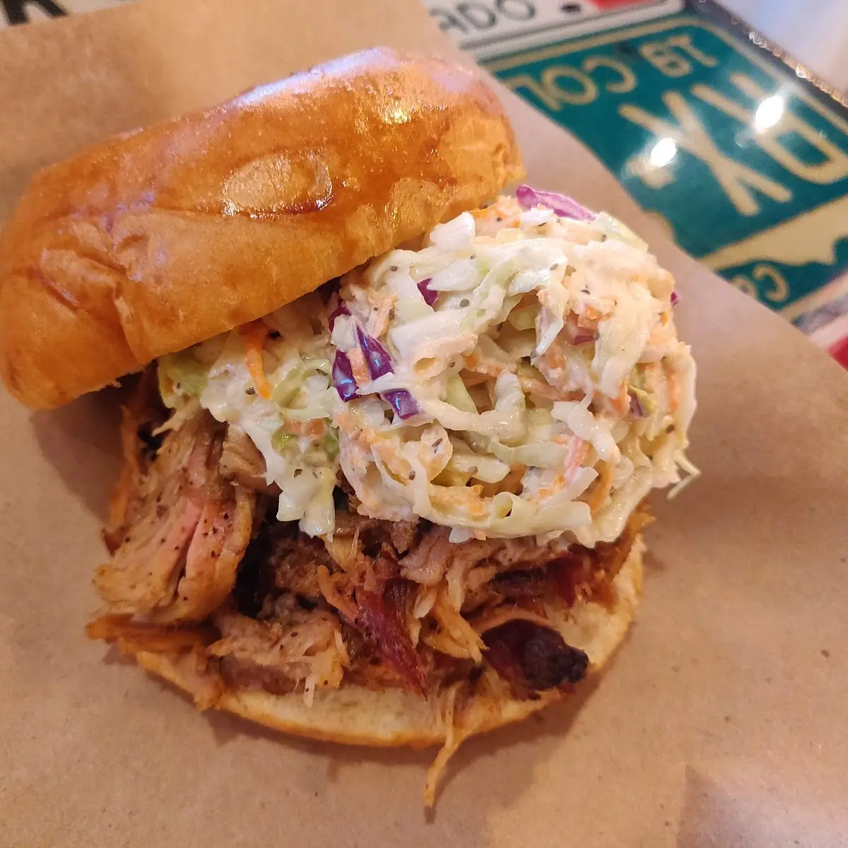 Pulled Pork Sandwich NC Style