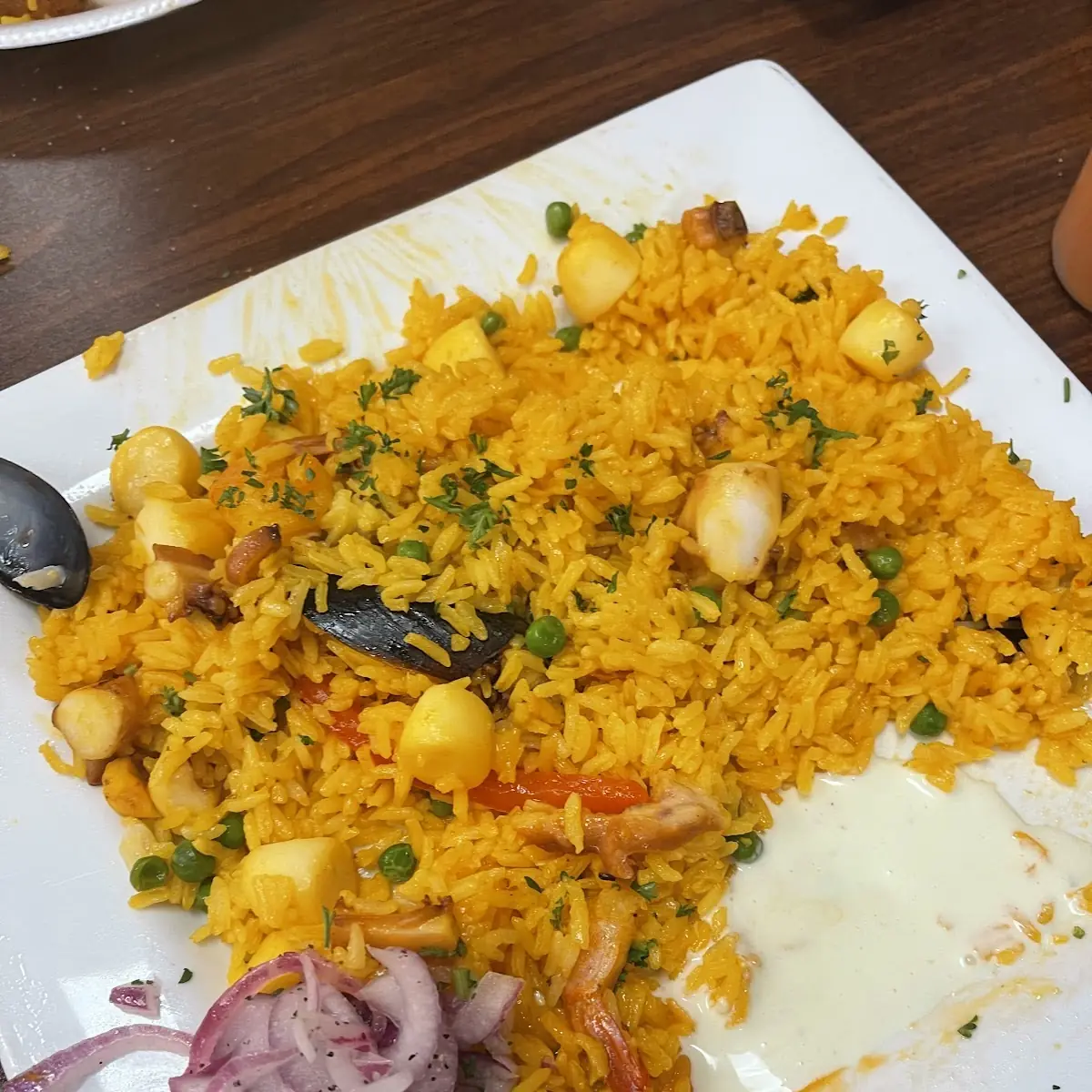Seafood Rice Arroz Con Mariscos