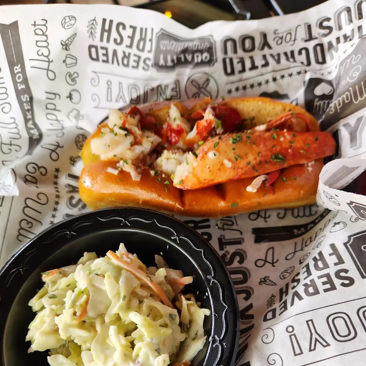 Lobster Roll and Clam Chowder
