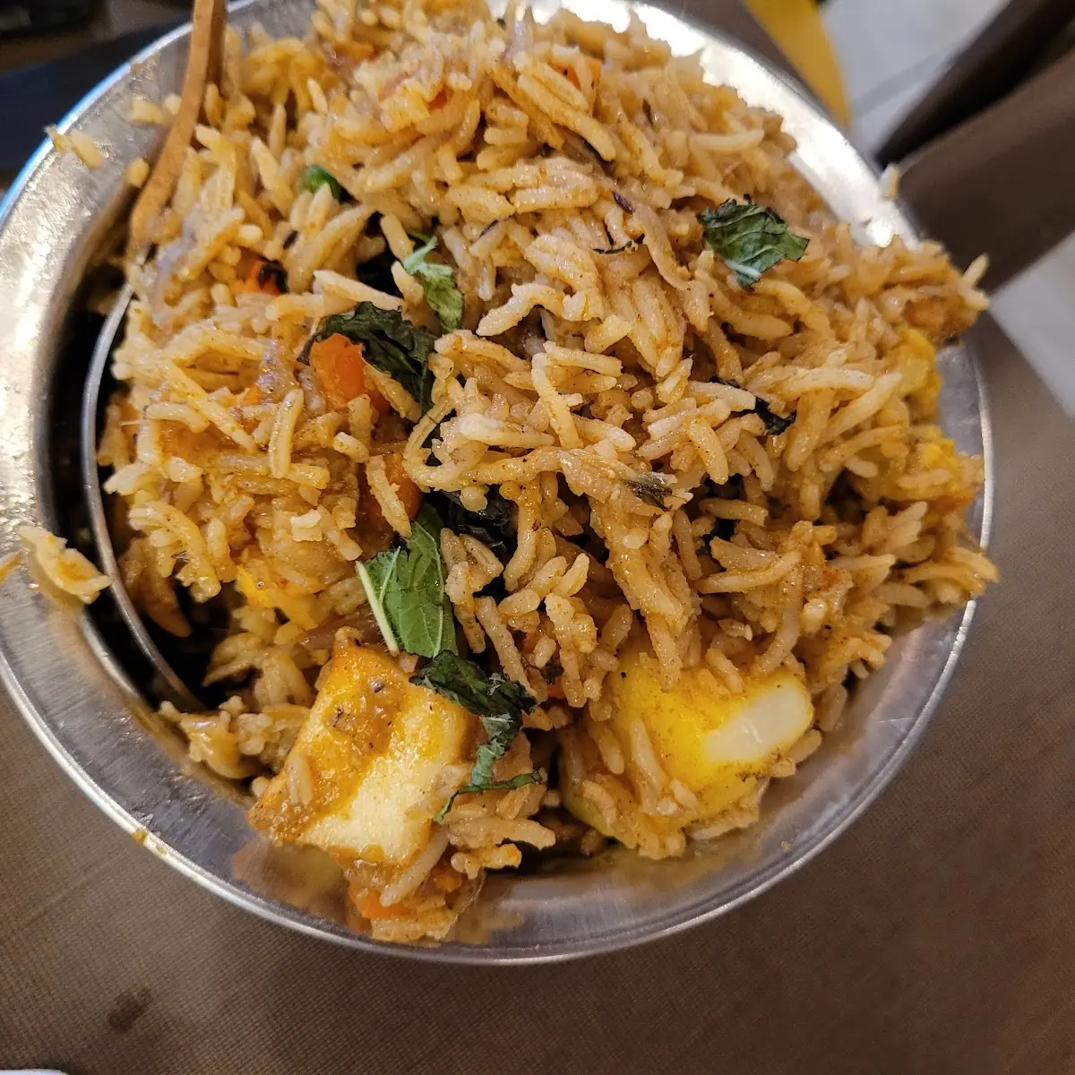 Vegetable Biryani, Tandoori Gardan