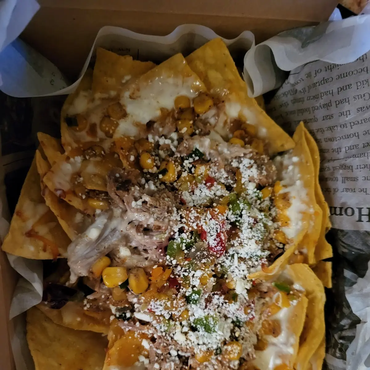 Esquites Street Corn Salad Nacho