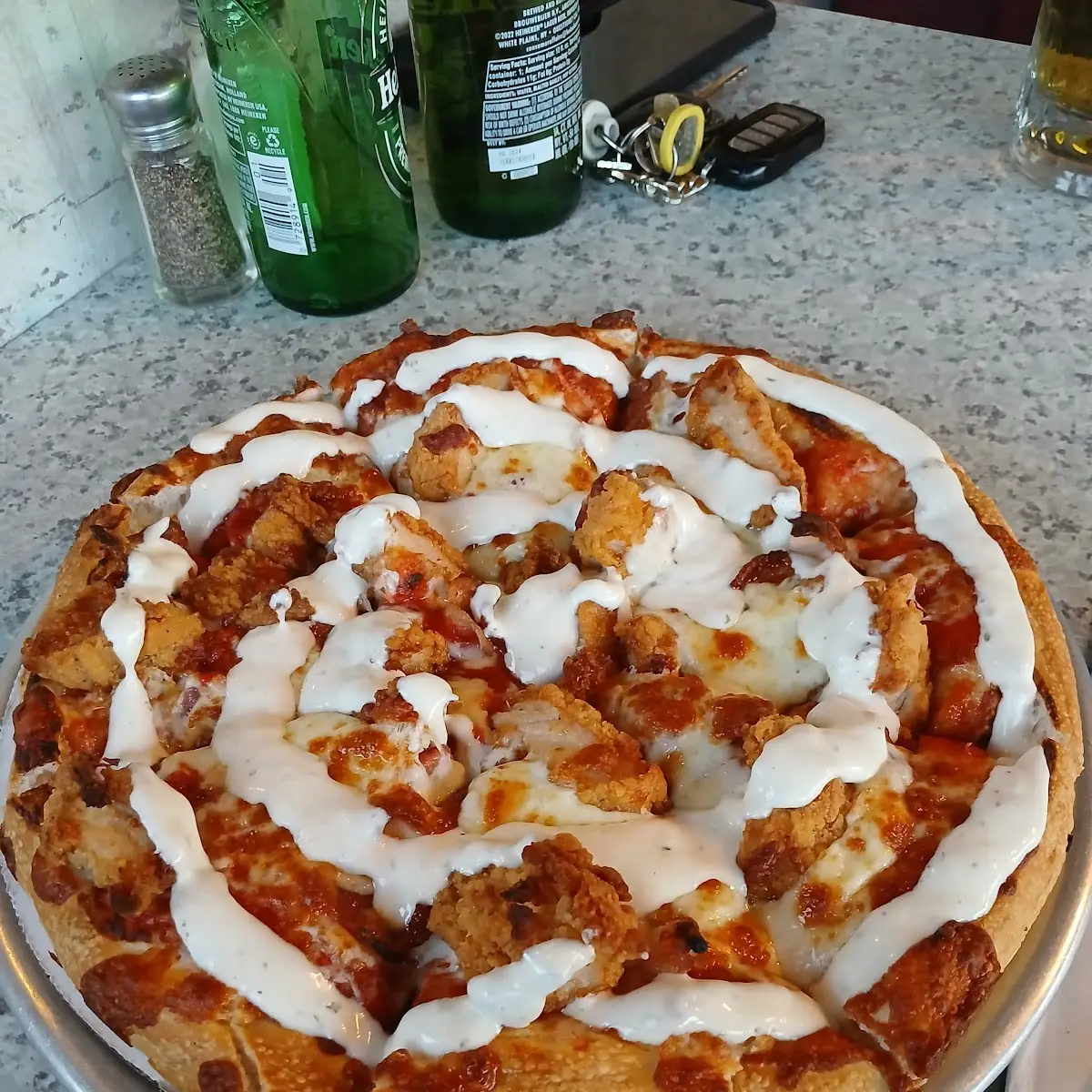 Chicken Bacon Ranch Pizza