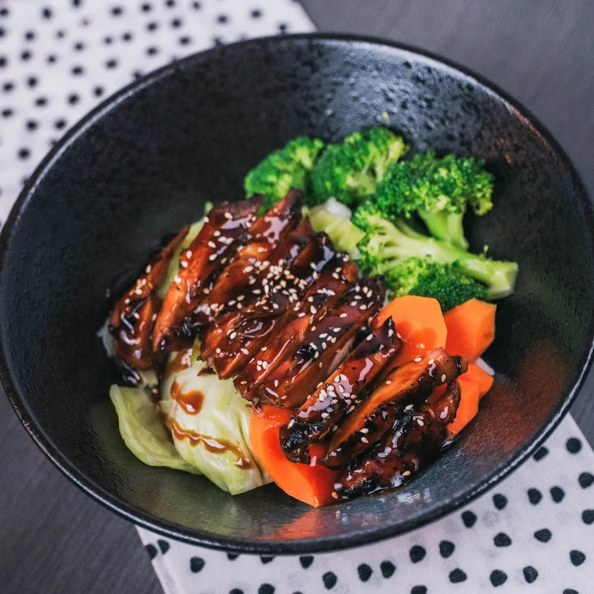Teriyaki Chicken with Steamed Vegetables