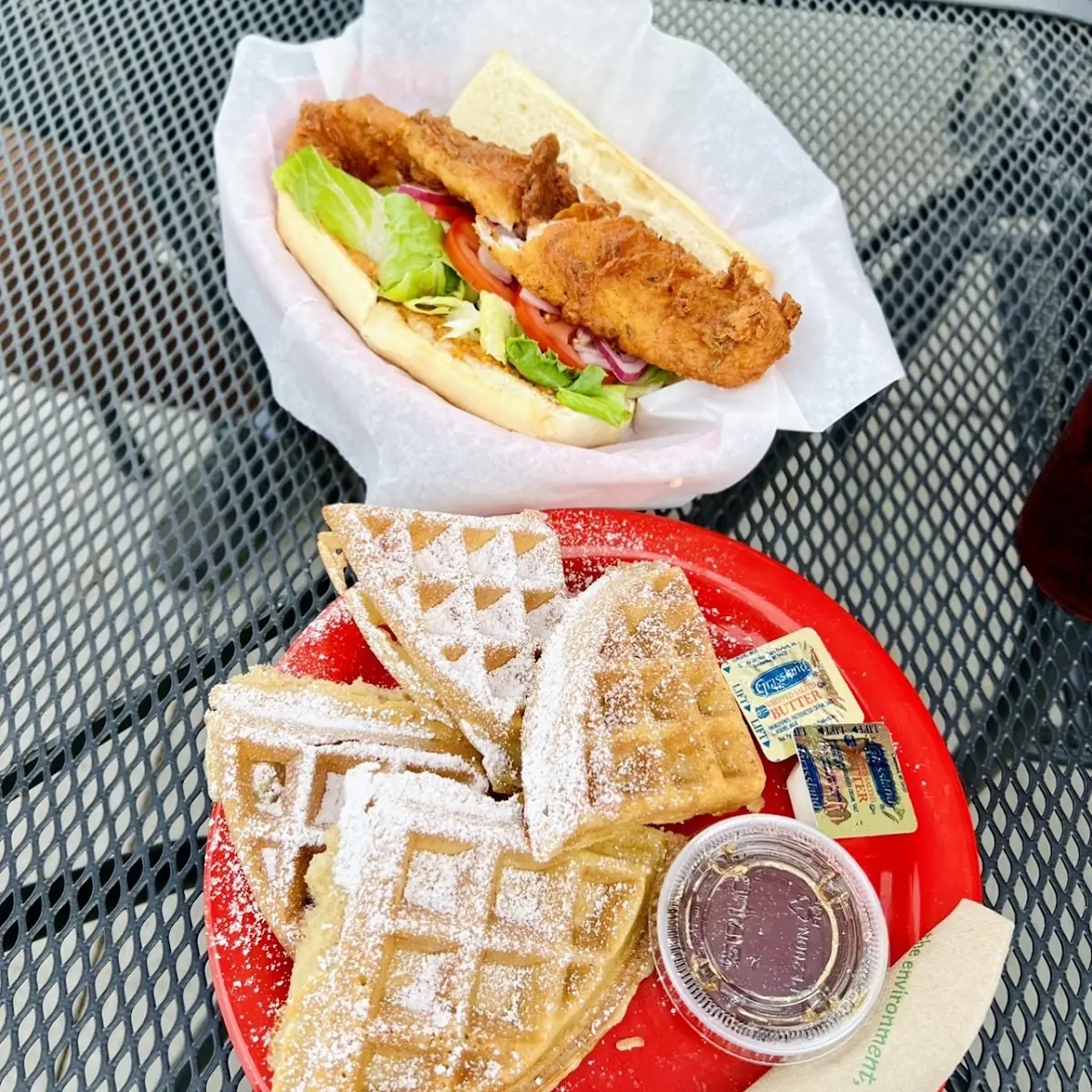 Waffles Fish Sandwich