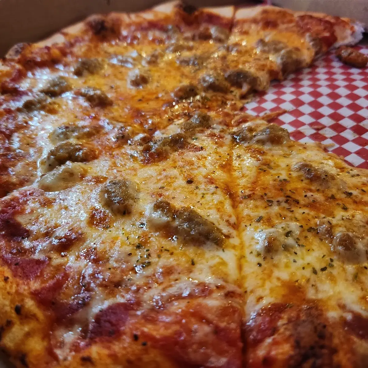Cheese Pizza with Sausage