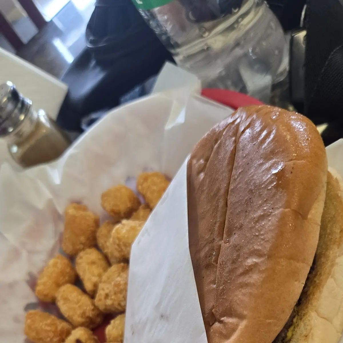 Cheese Burger and Fries