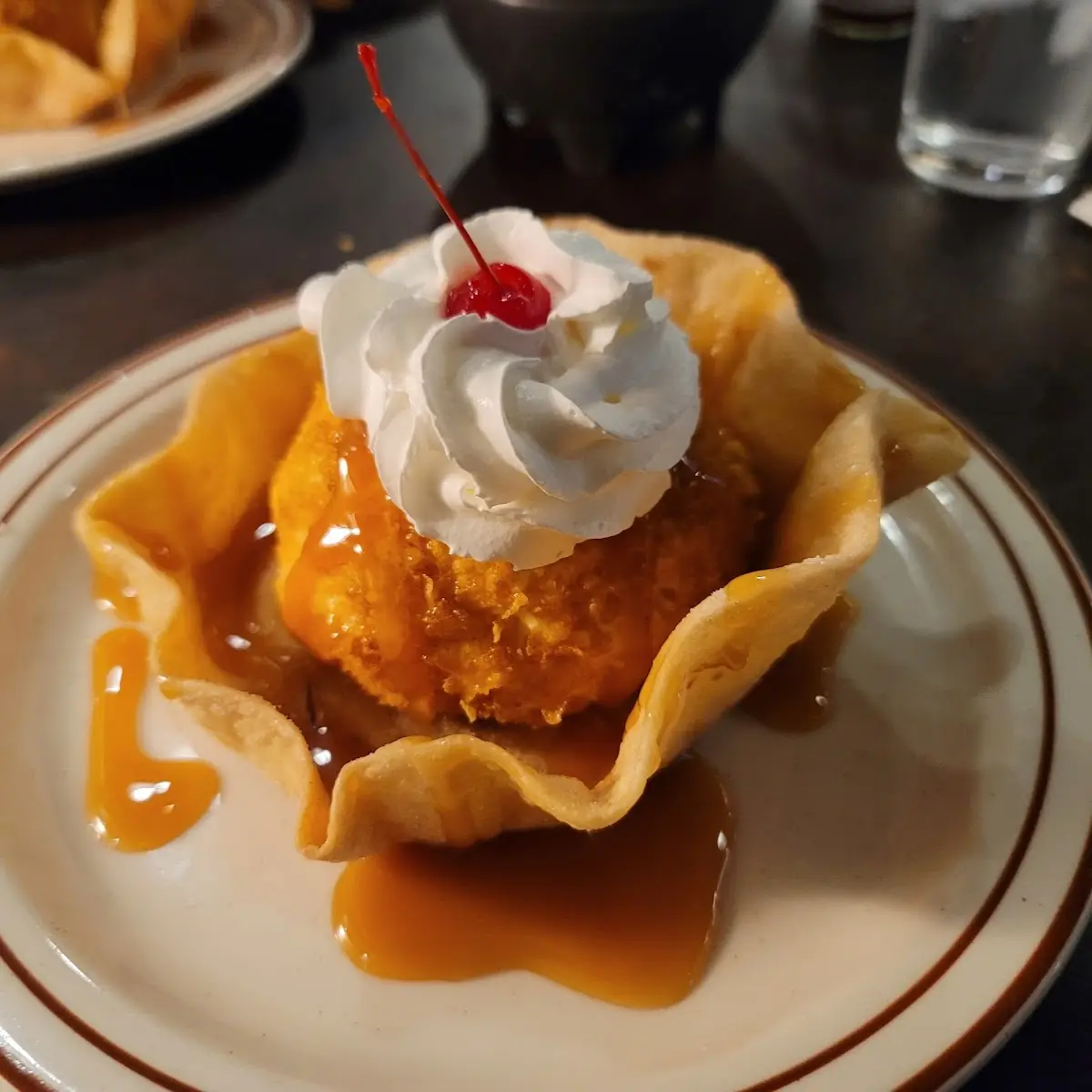Fried Ice Cream Sundae