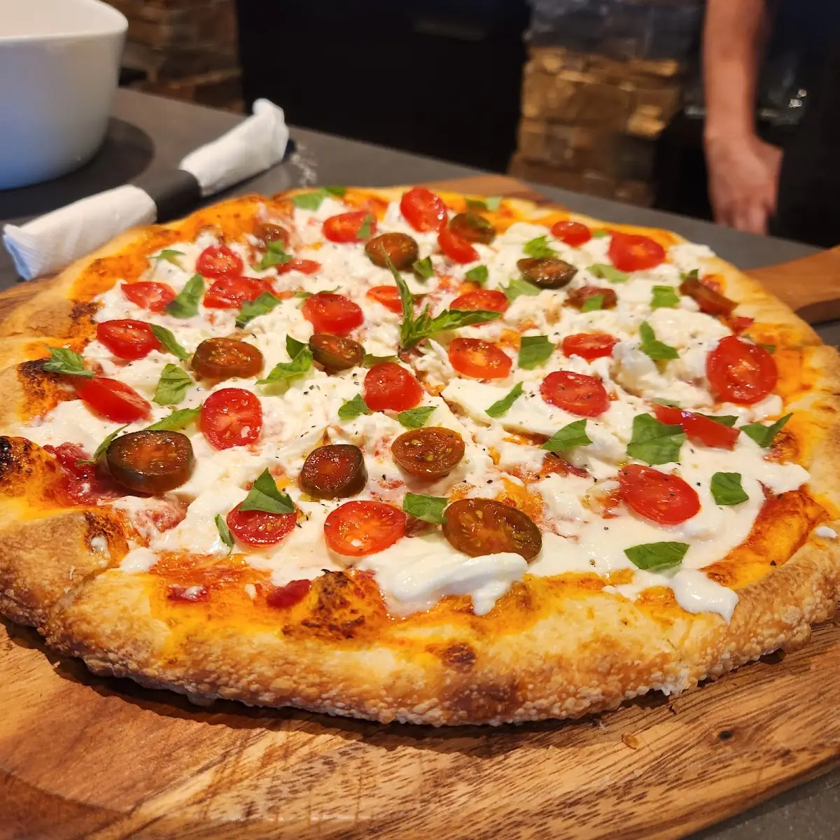 Bruschetta Pizza with Sausage