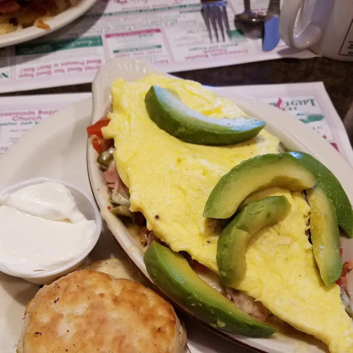 Pork Roll & Cheese Omelette