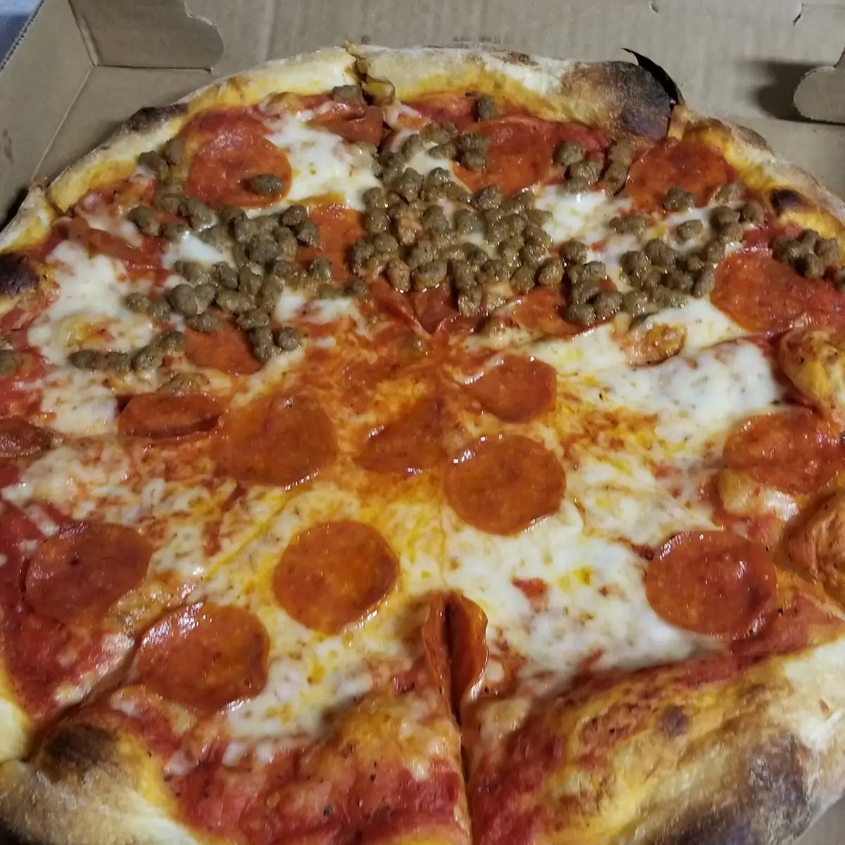 Pepperoni and Sausage Pizza