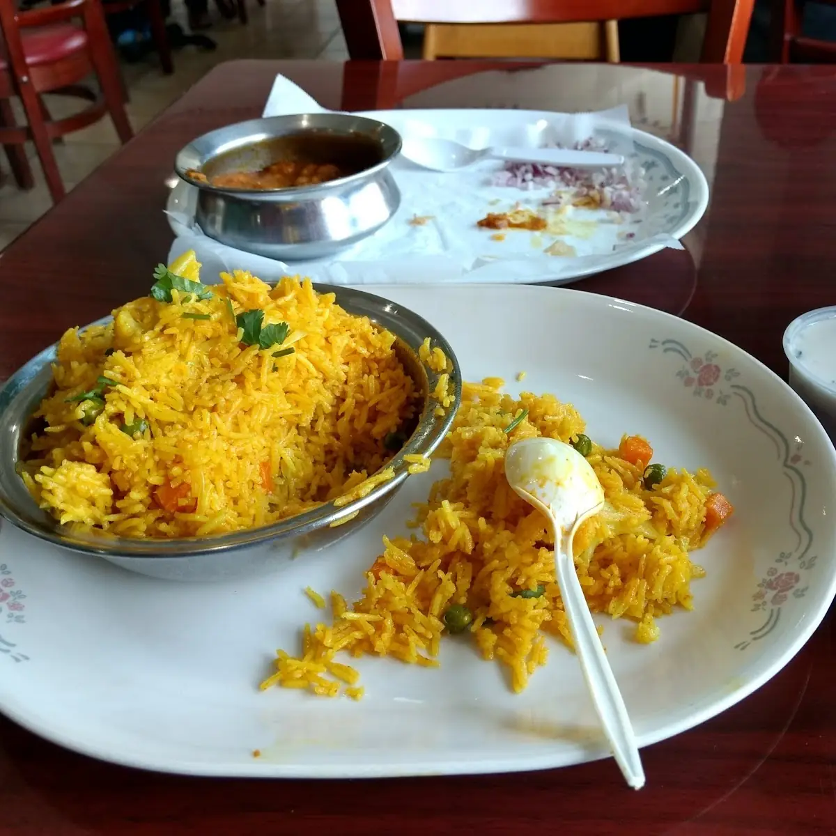 Veg Biryani with Raita