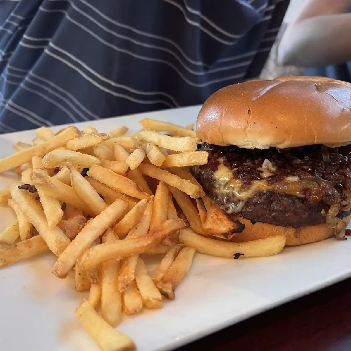 Chipotle Onion Ring Burger