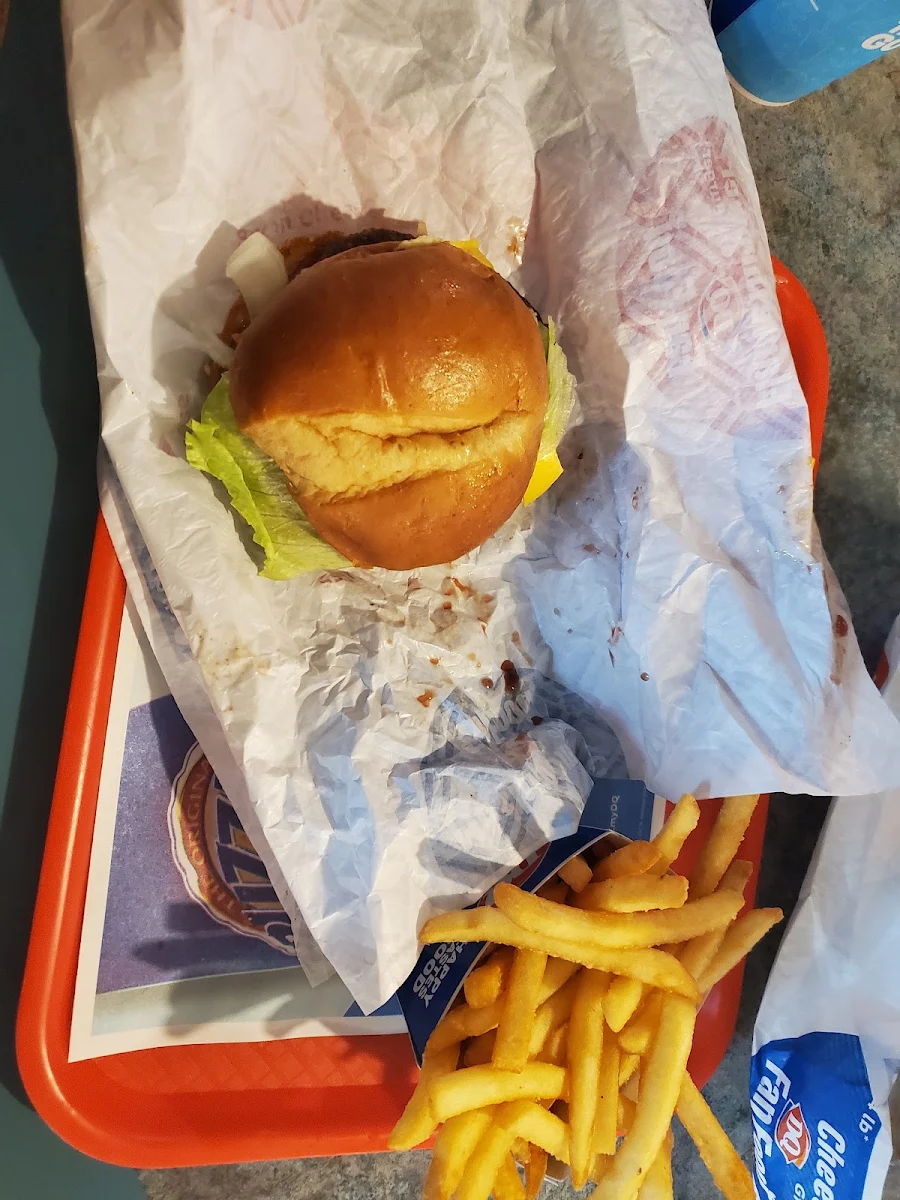 1 4 lb Cheese Burger with Fries