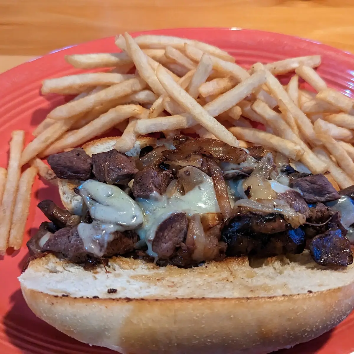 Elk Steak Sandwich