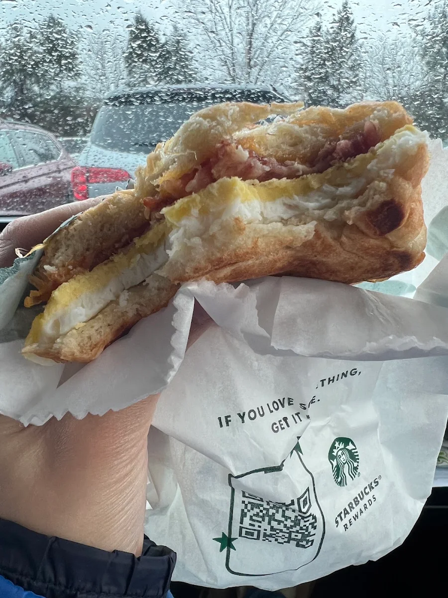 Double Smoked Bacon Cheddar and Egg Sandwich