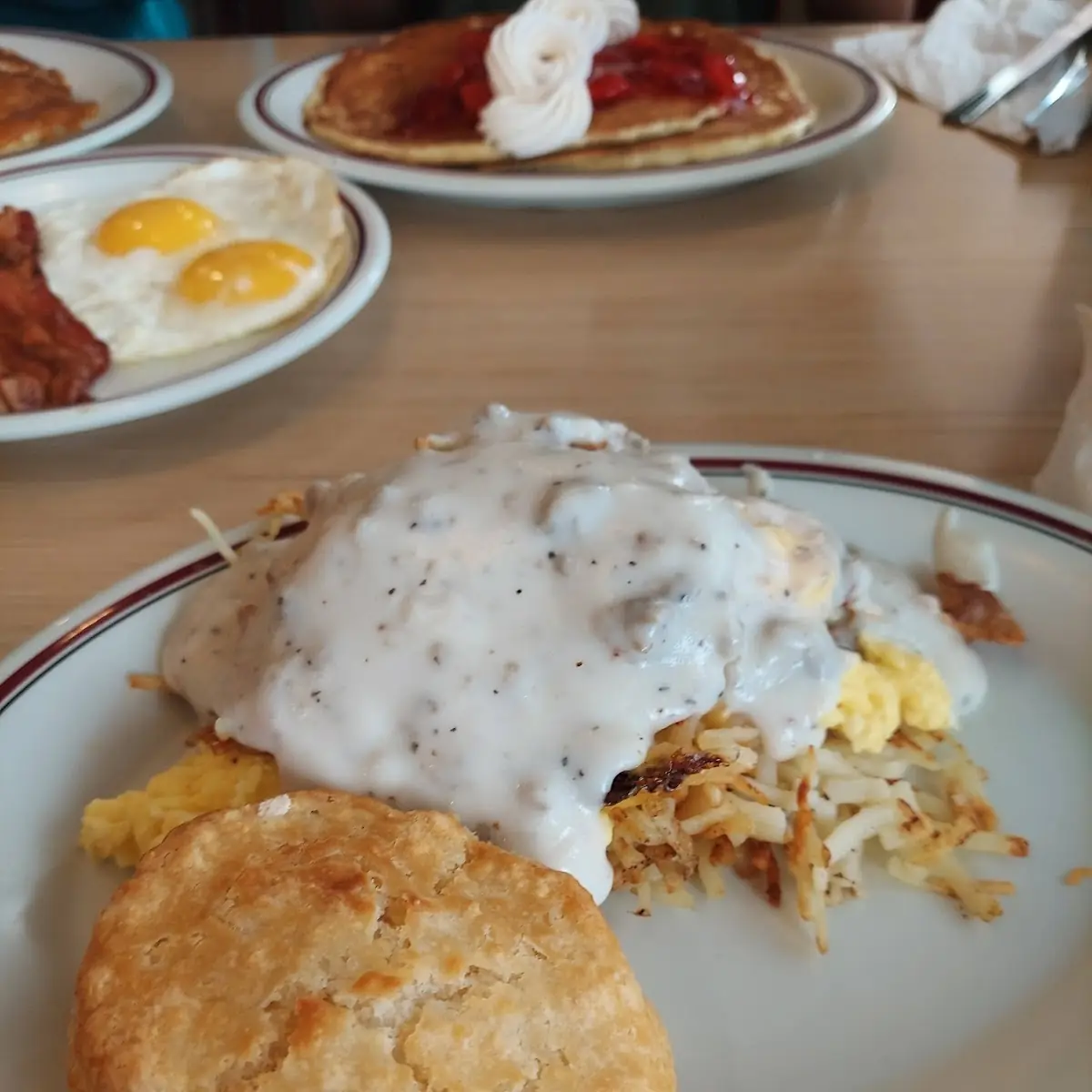 Bacon Sausage and Sausage Gravy