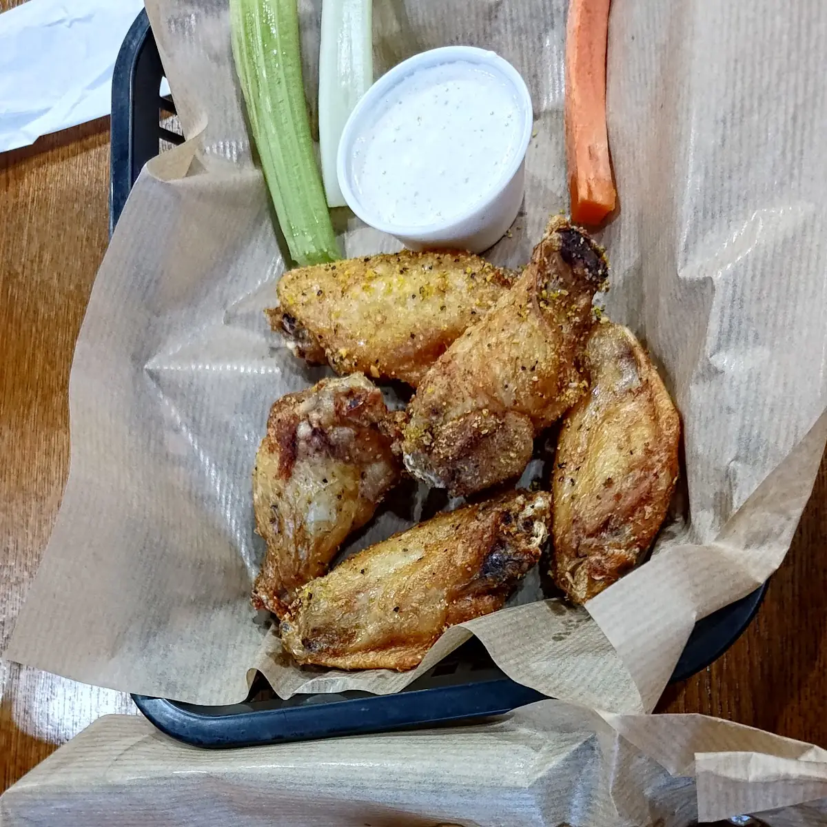 Lemon Pepper Wings and Garlic Parmesan
