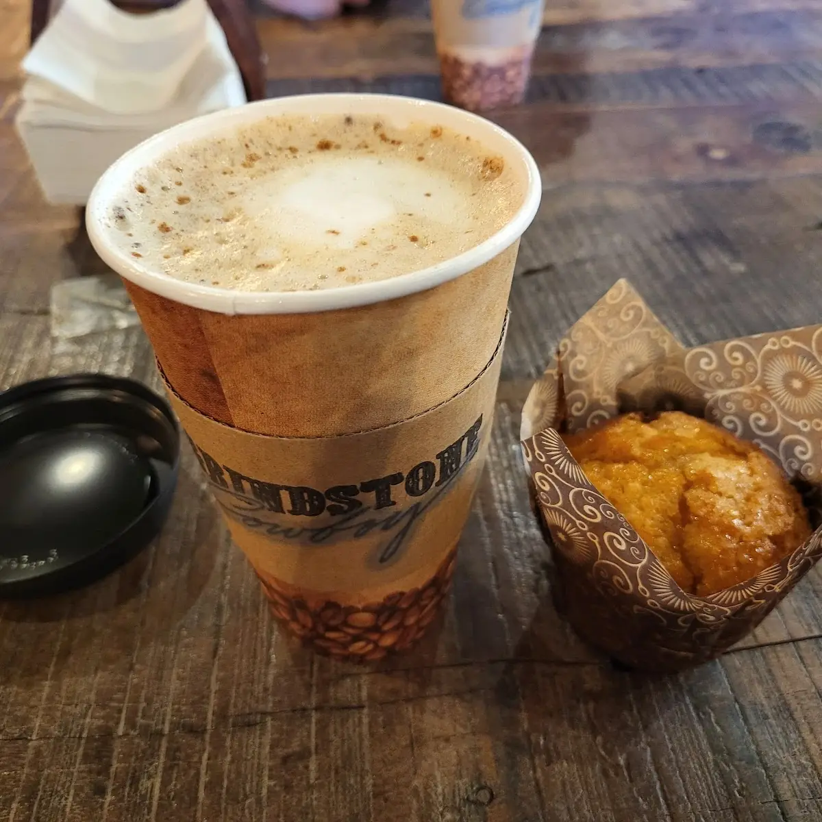 John Wayne Latte & Orange Muffin