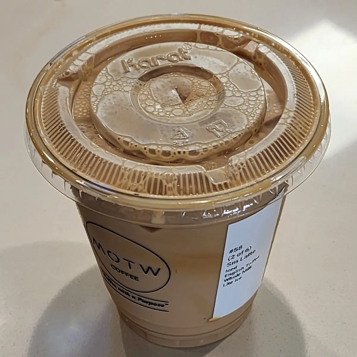 English Toffee Latte