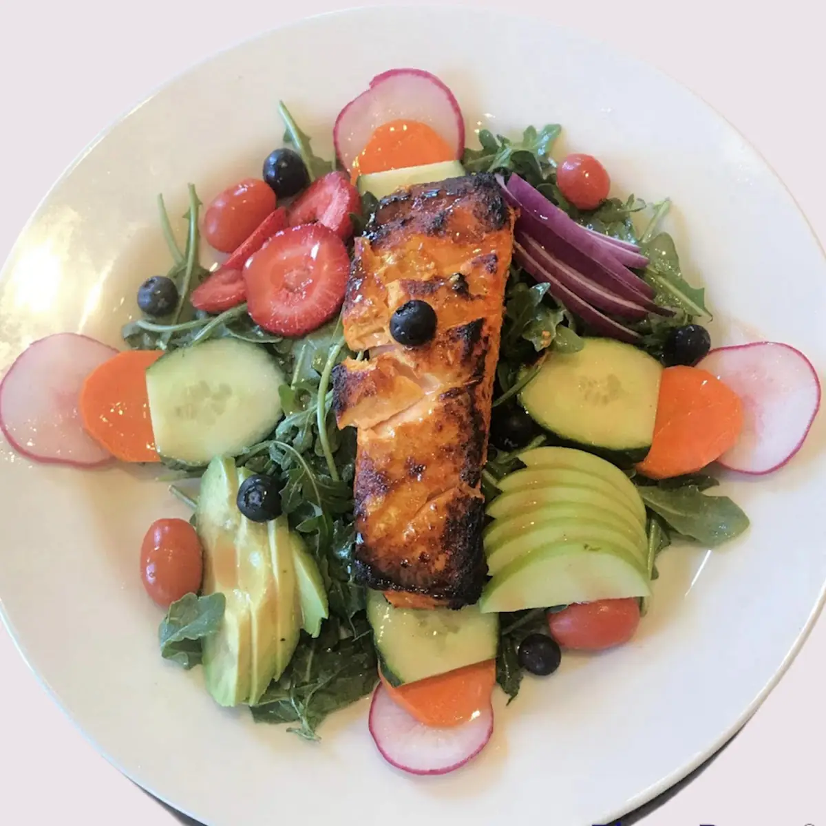 Salmon with House Salad