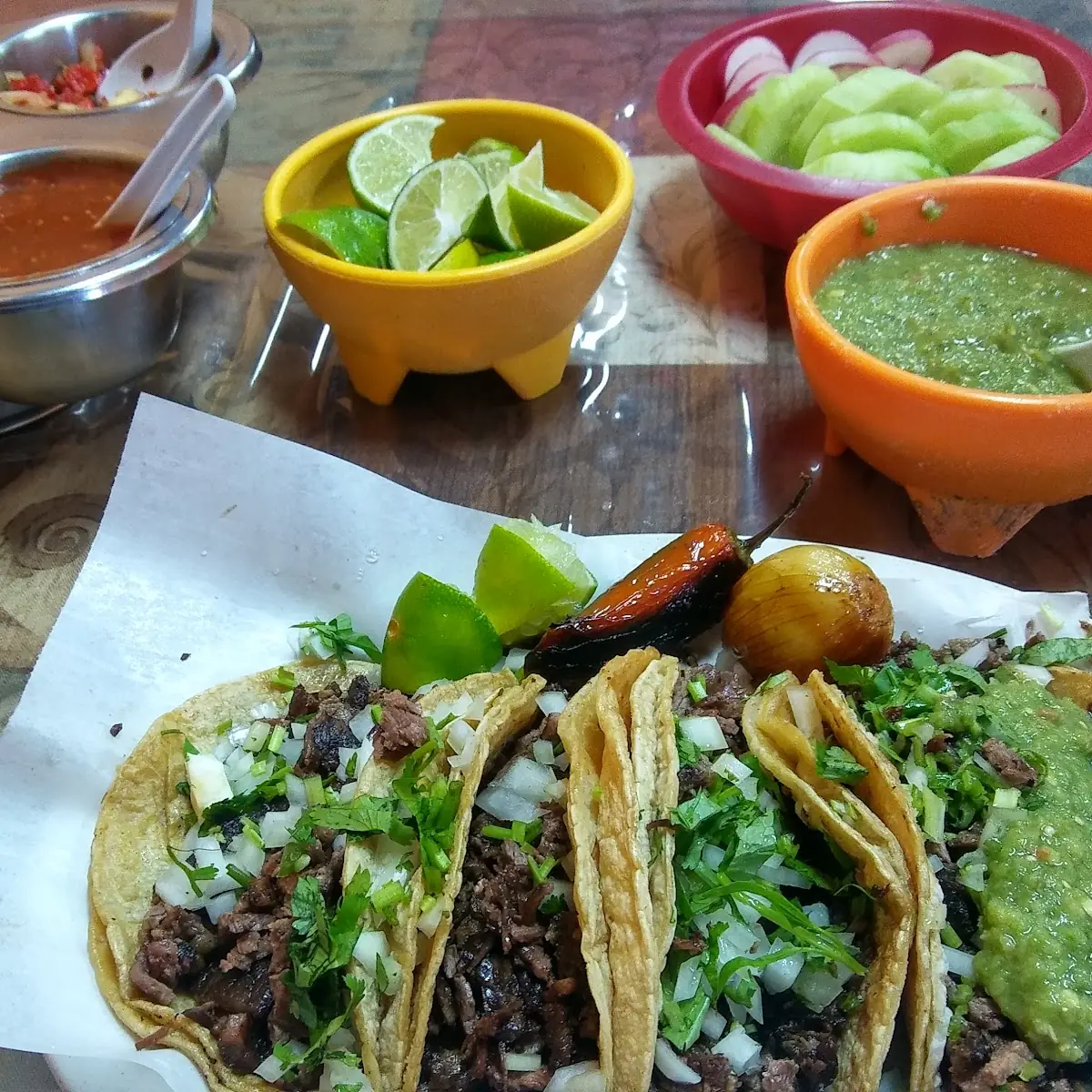 Steak Tacos De Carne Asada