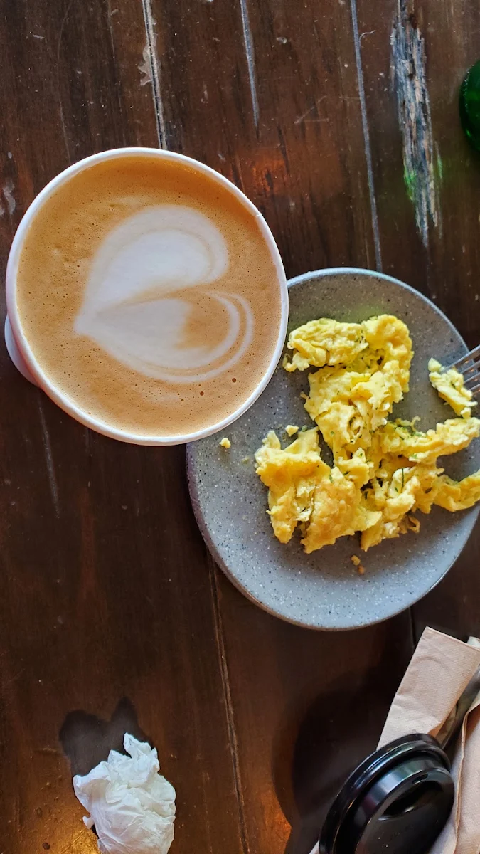Pumpkin Latte with Scrambled Eggs