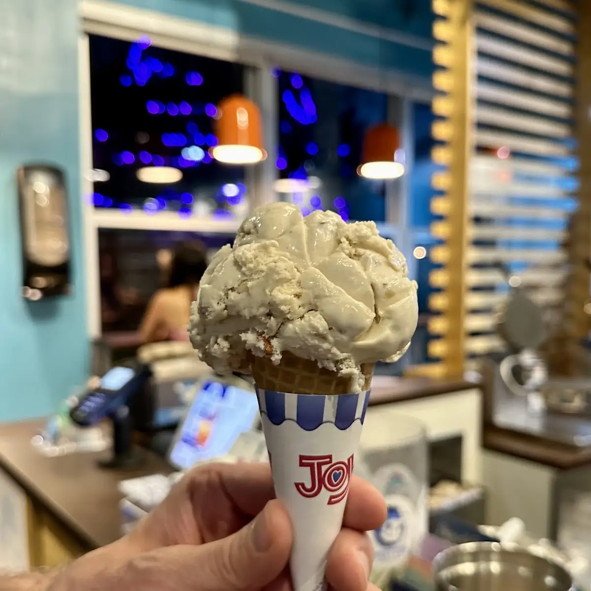 Butter Pecan Ice Cream Cone