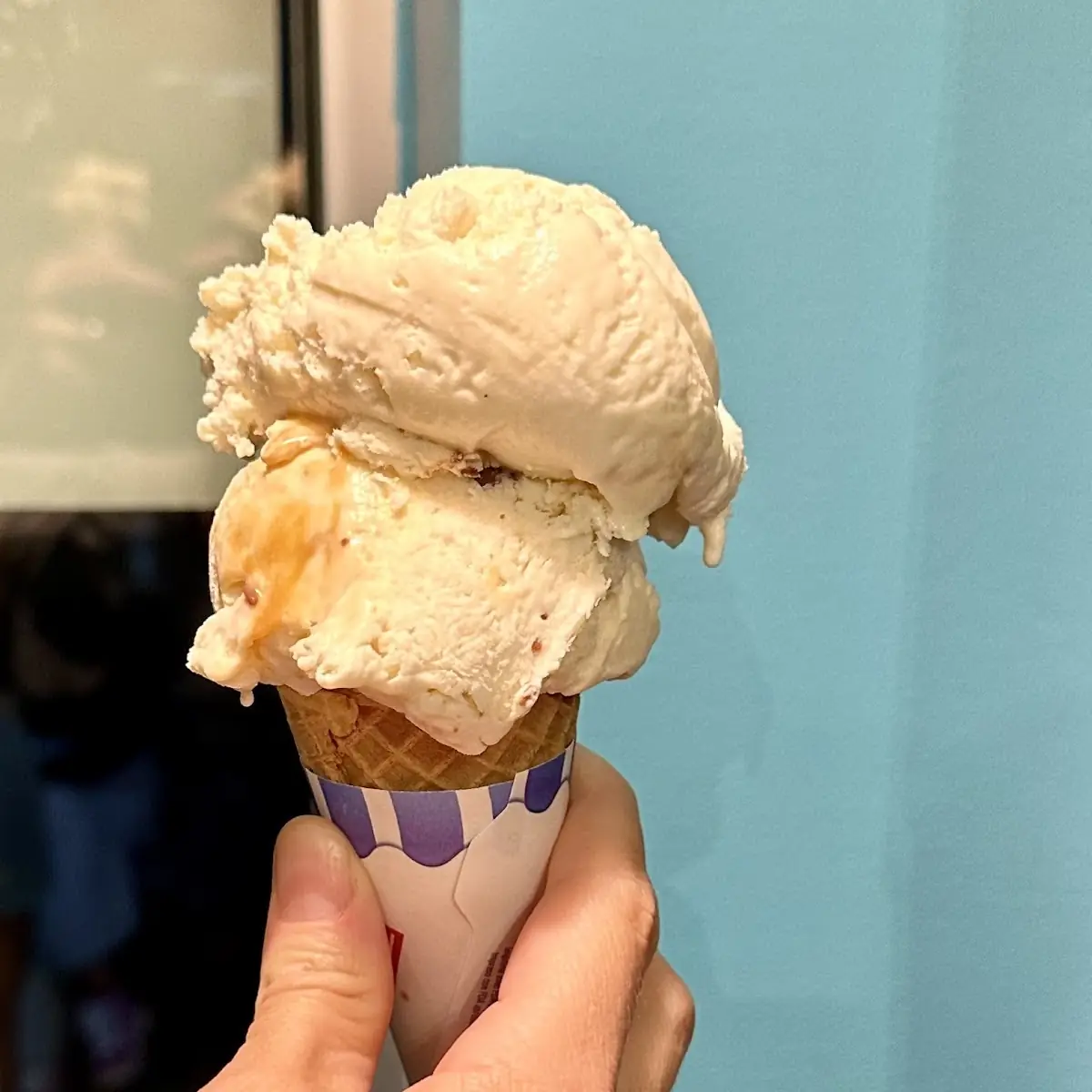 Salted Caramel Ice Cream Cone