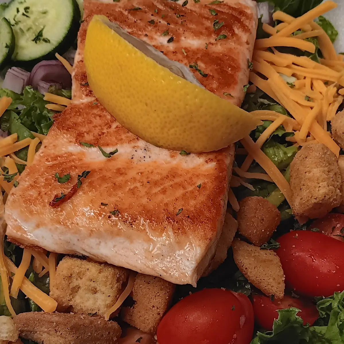 Grilled Salmon Salad