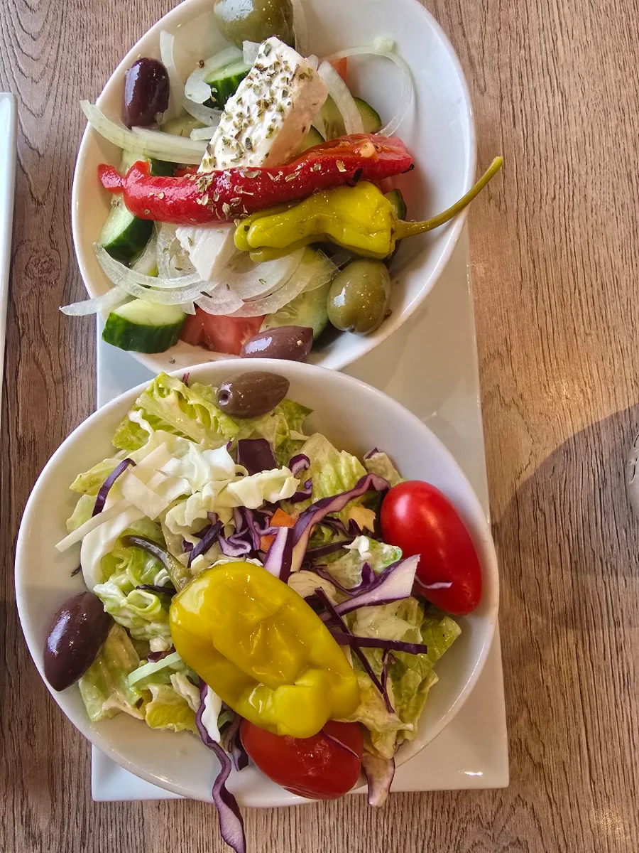 House Salad and Greek Salad