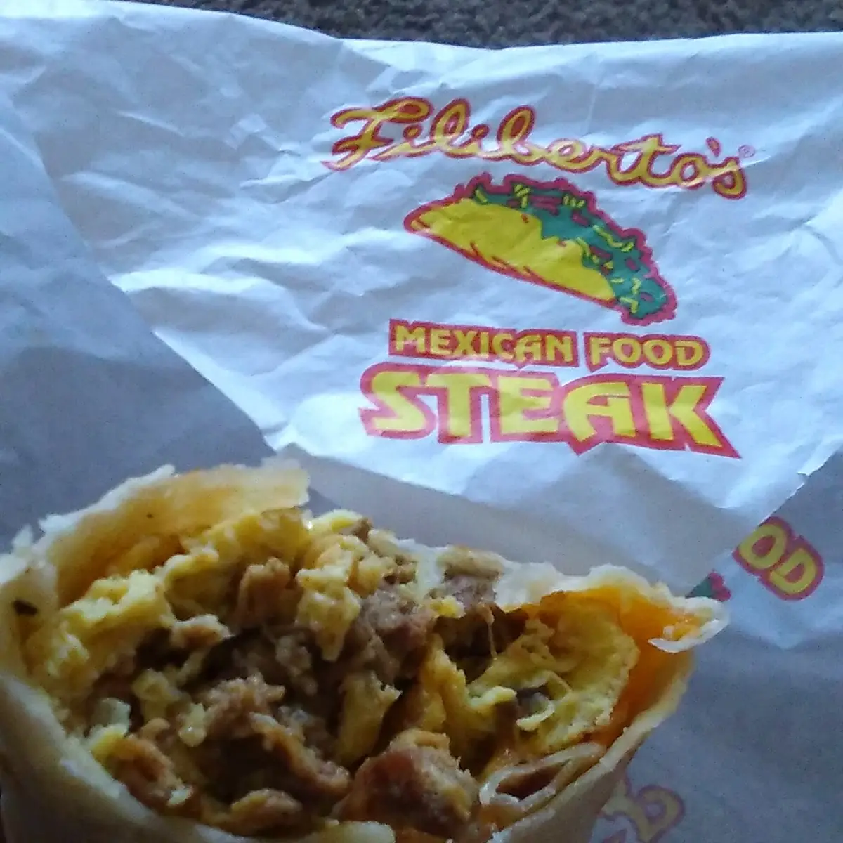 Carne Asada Breakfast Burrito