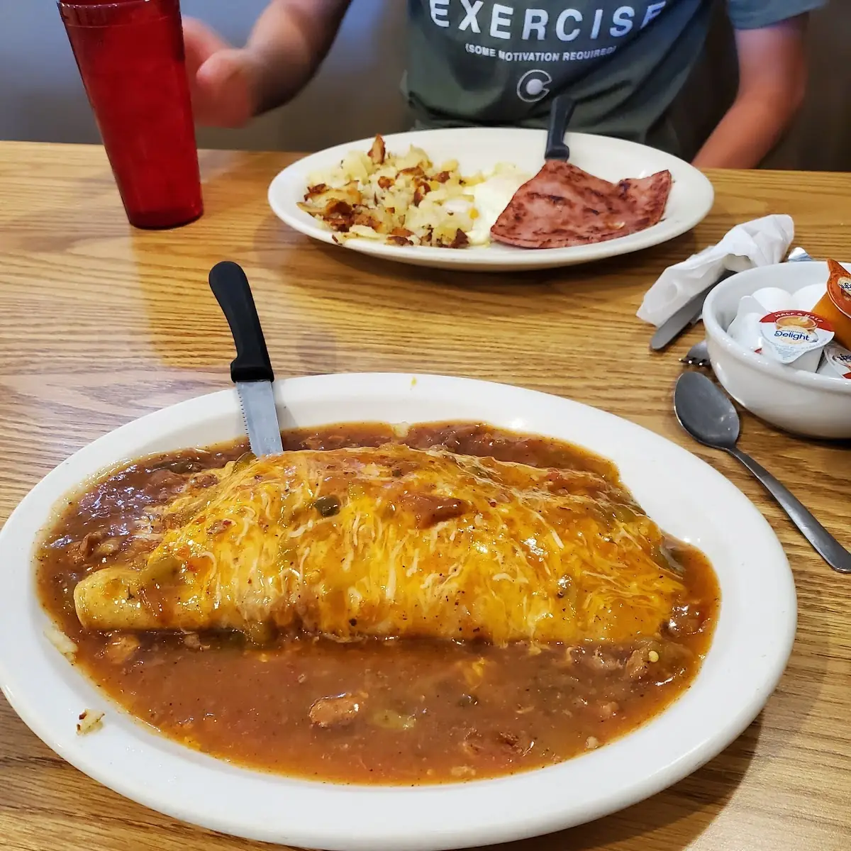 Smothered Breakfast Burrito