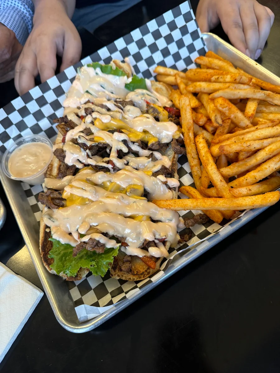 Philly Cheese Steak Sandwich, SMASH