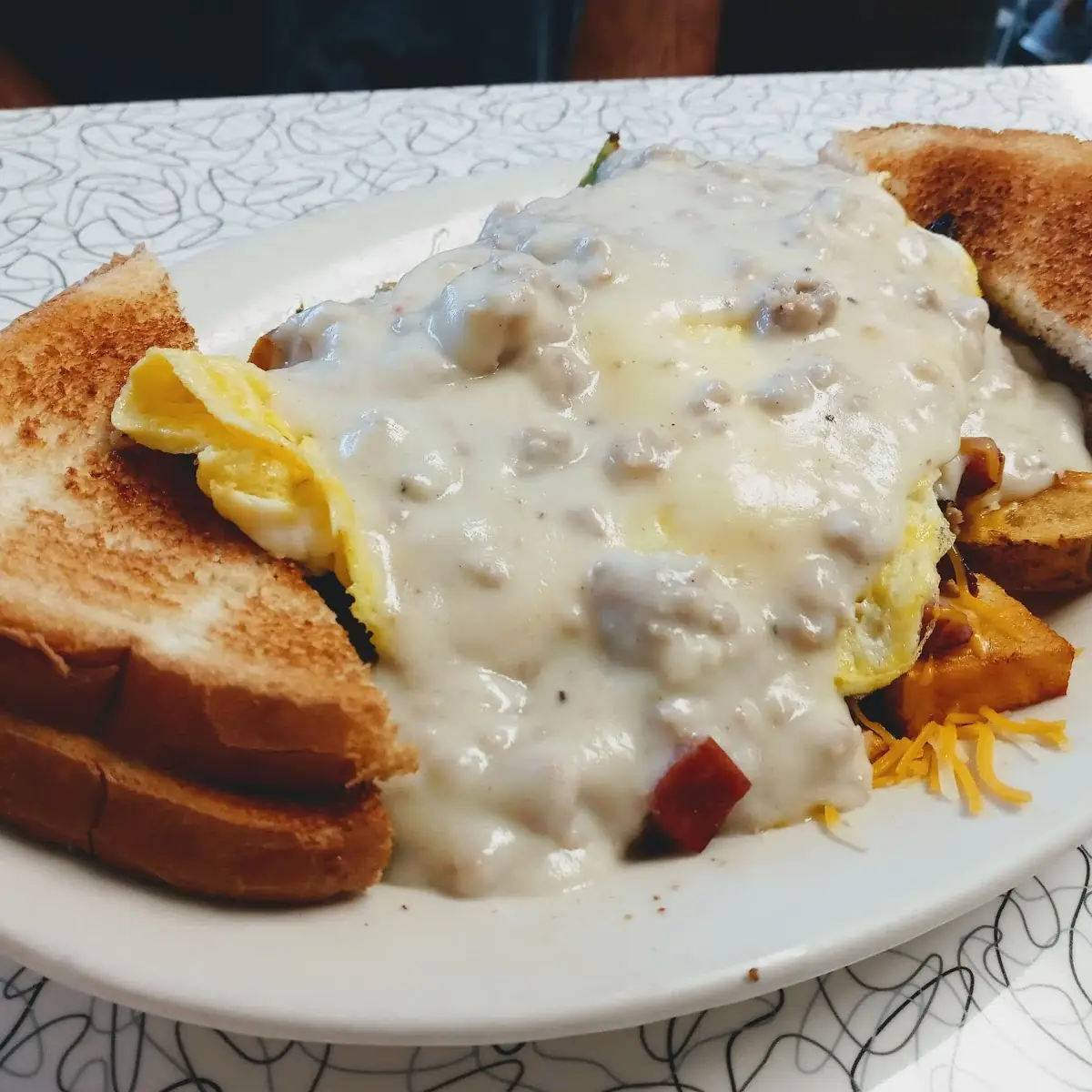 Country Fried Steak and Eggs