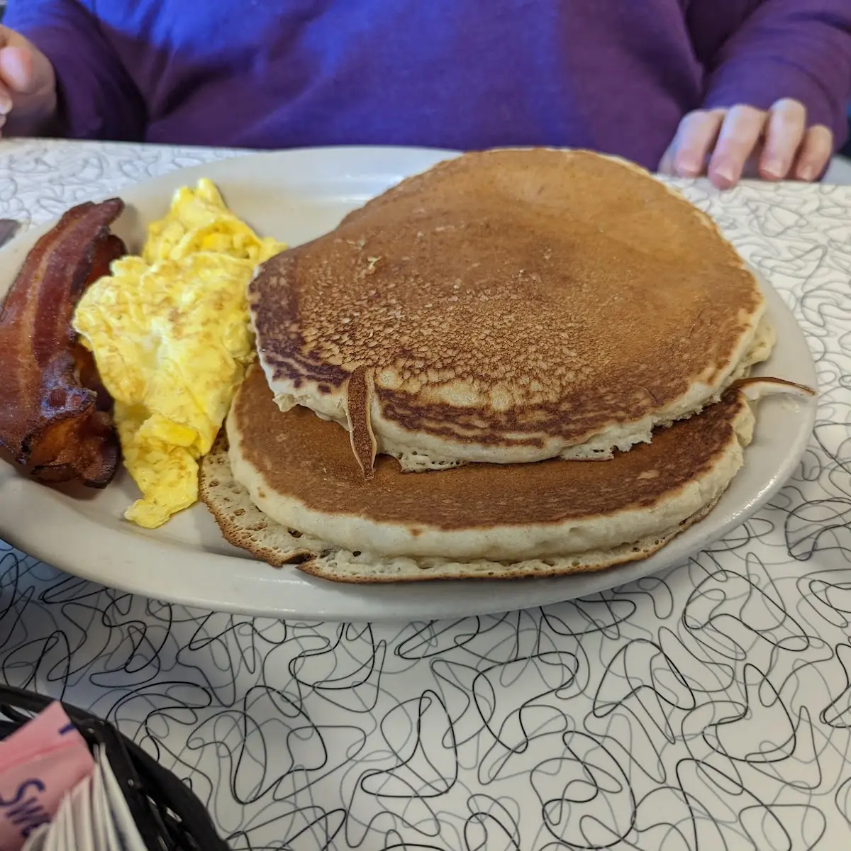 Pumpkin Pancakes Breakfast Combo